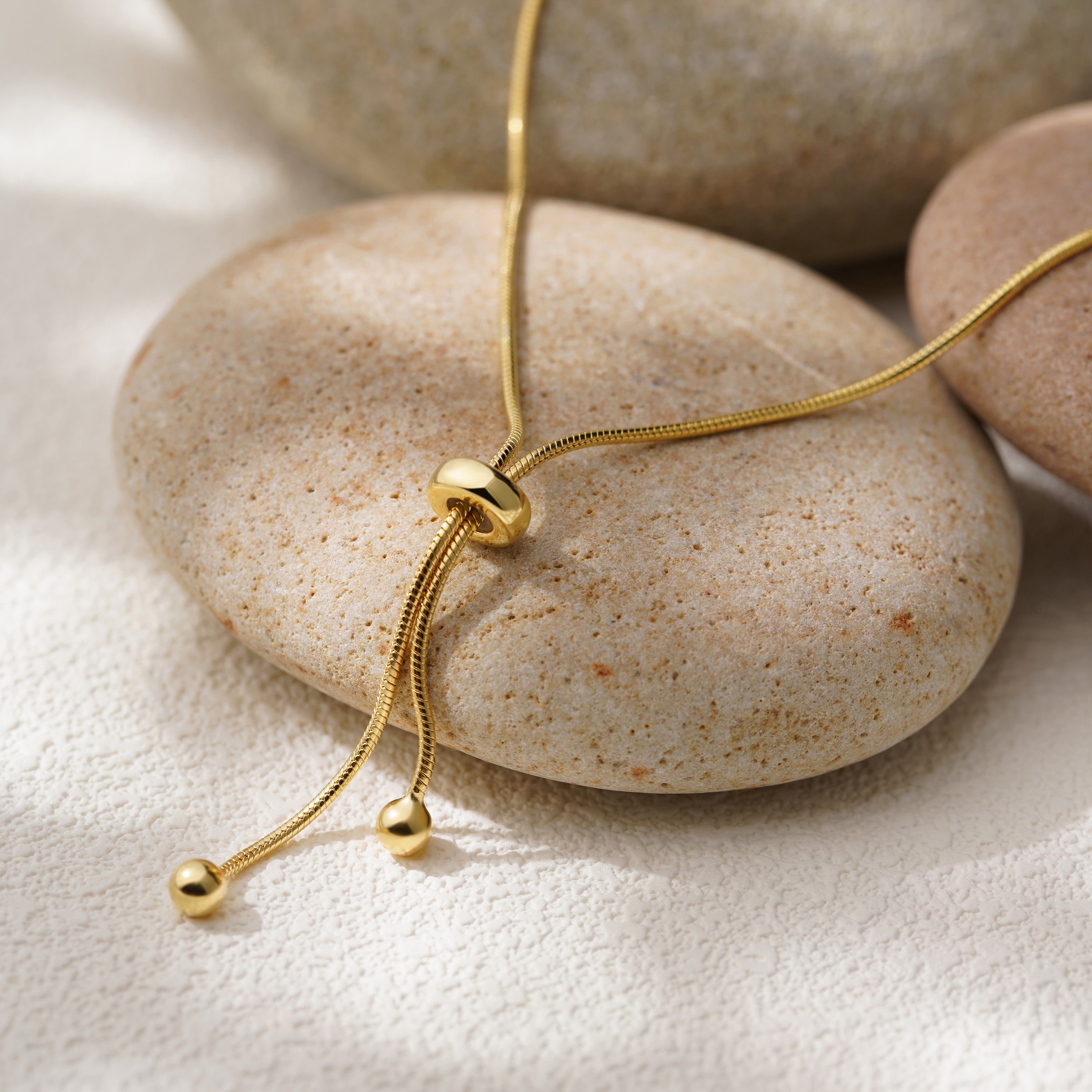 Daily Essential - Serene Path Gold Lariat Necklace - Your Daily Starlight Harmony