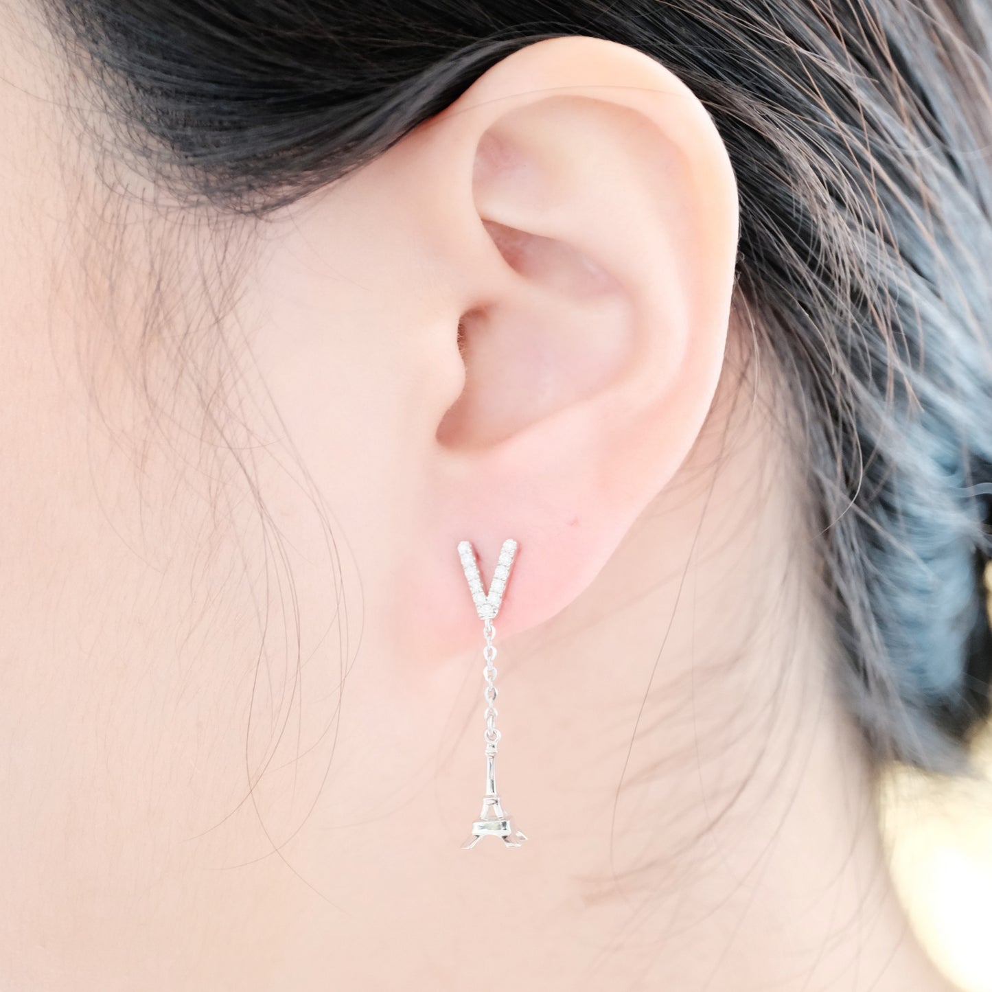 Daily Essential - Charm Letter Earring - Your Personal Starlight Statement