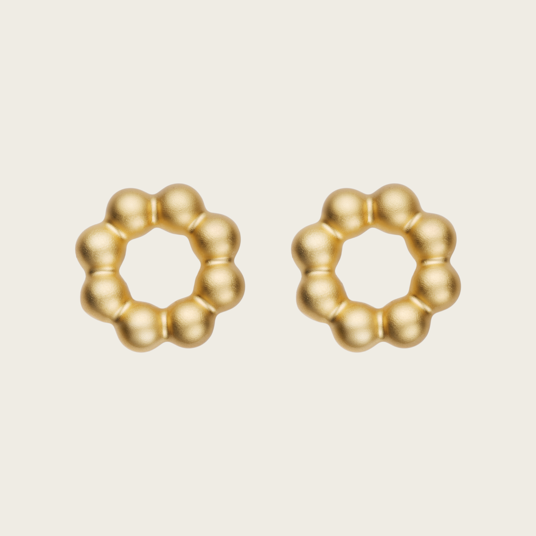 18k Gold Vermeil, Matte