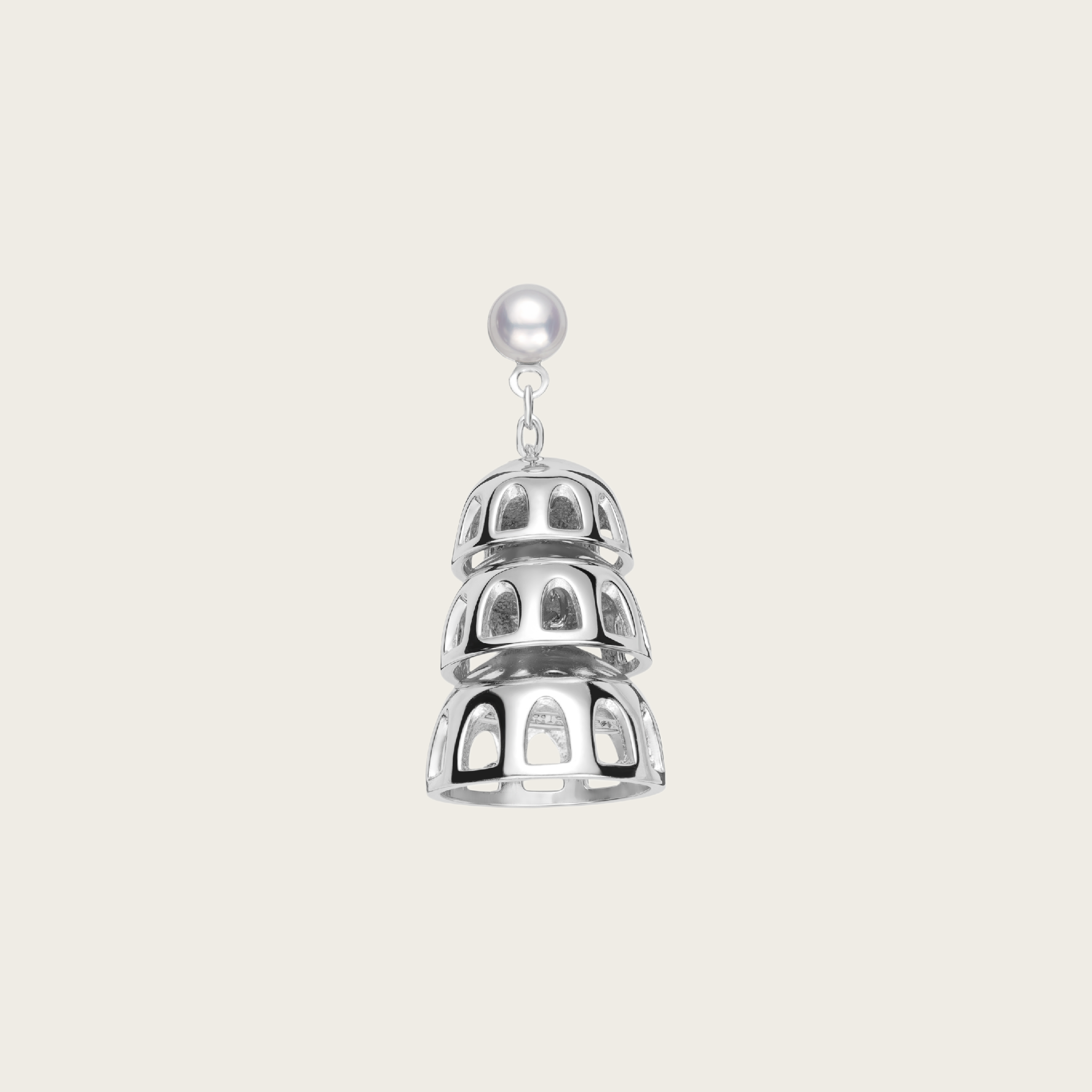 Daily Essential - Rhythmic Tiers Pearl Earrings - Your Daily Starlight Harmony