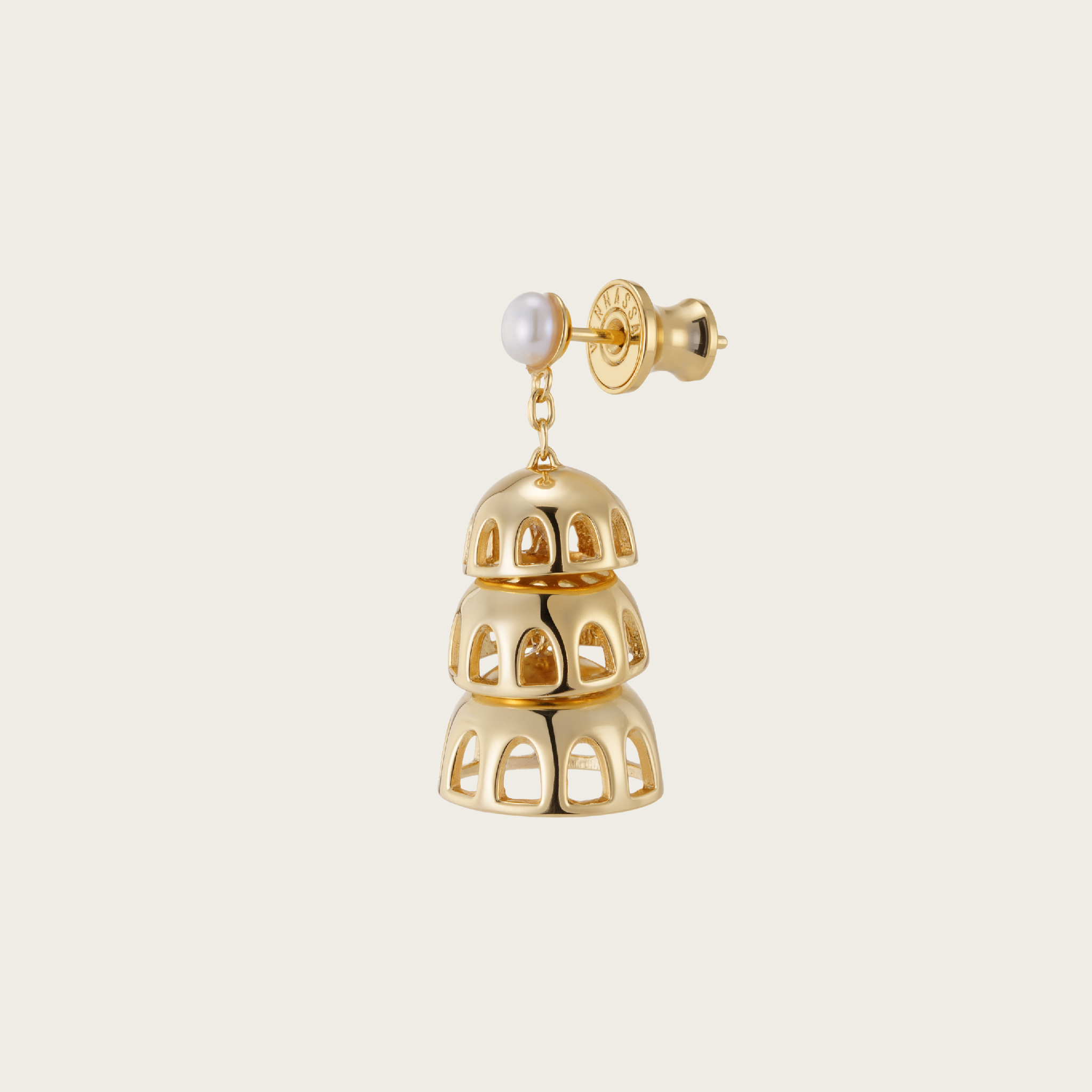 Daily Essential - Rhythmic Tiers Pearl Earrings - Your Daily Starlight Harmony