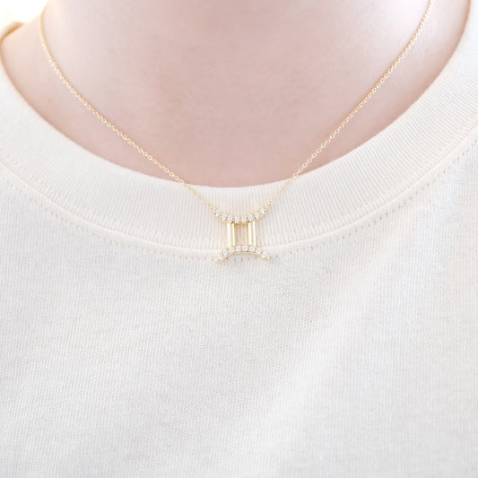 Celestial Whisper - Gemini Constellation Necklace - Your Talisman of Timeless Light