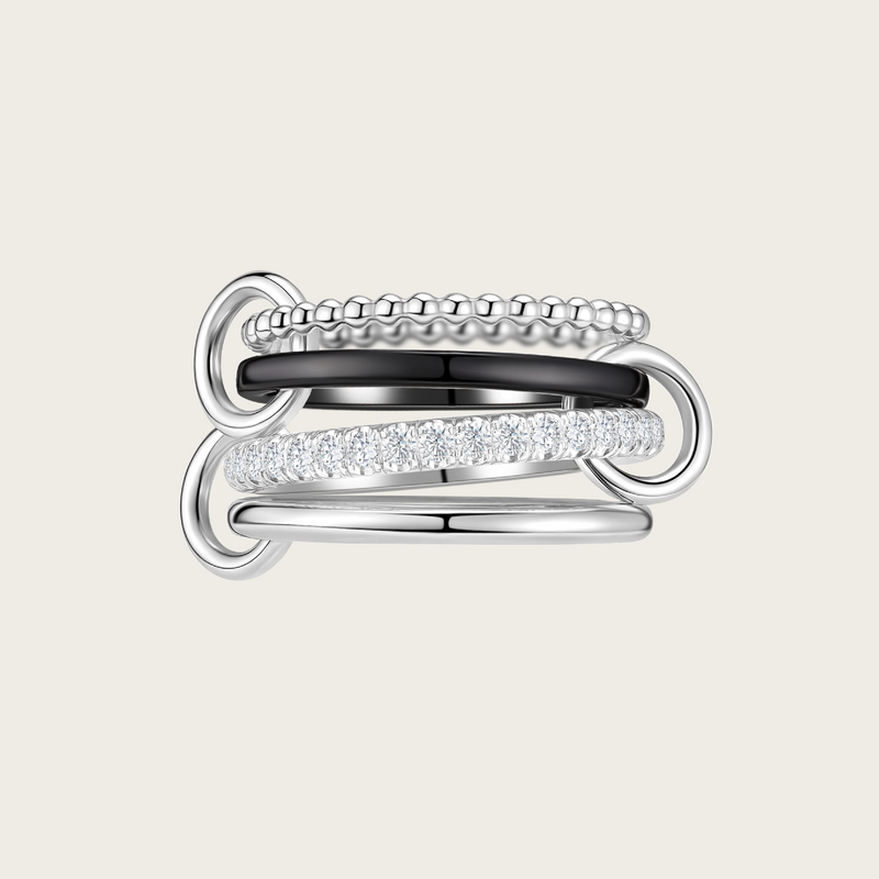 Luna Quartet - Luna Quartet Ring - Woven with Radiant Elegance