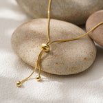 Daily Essential - Serene Path Gold Lariat Necklace - Your Daily Starlight Harmony