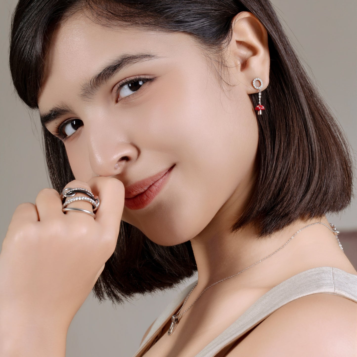 Daily Essential - Charm Letter Earring - Your Personal Starlight Statement