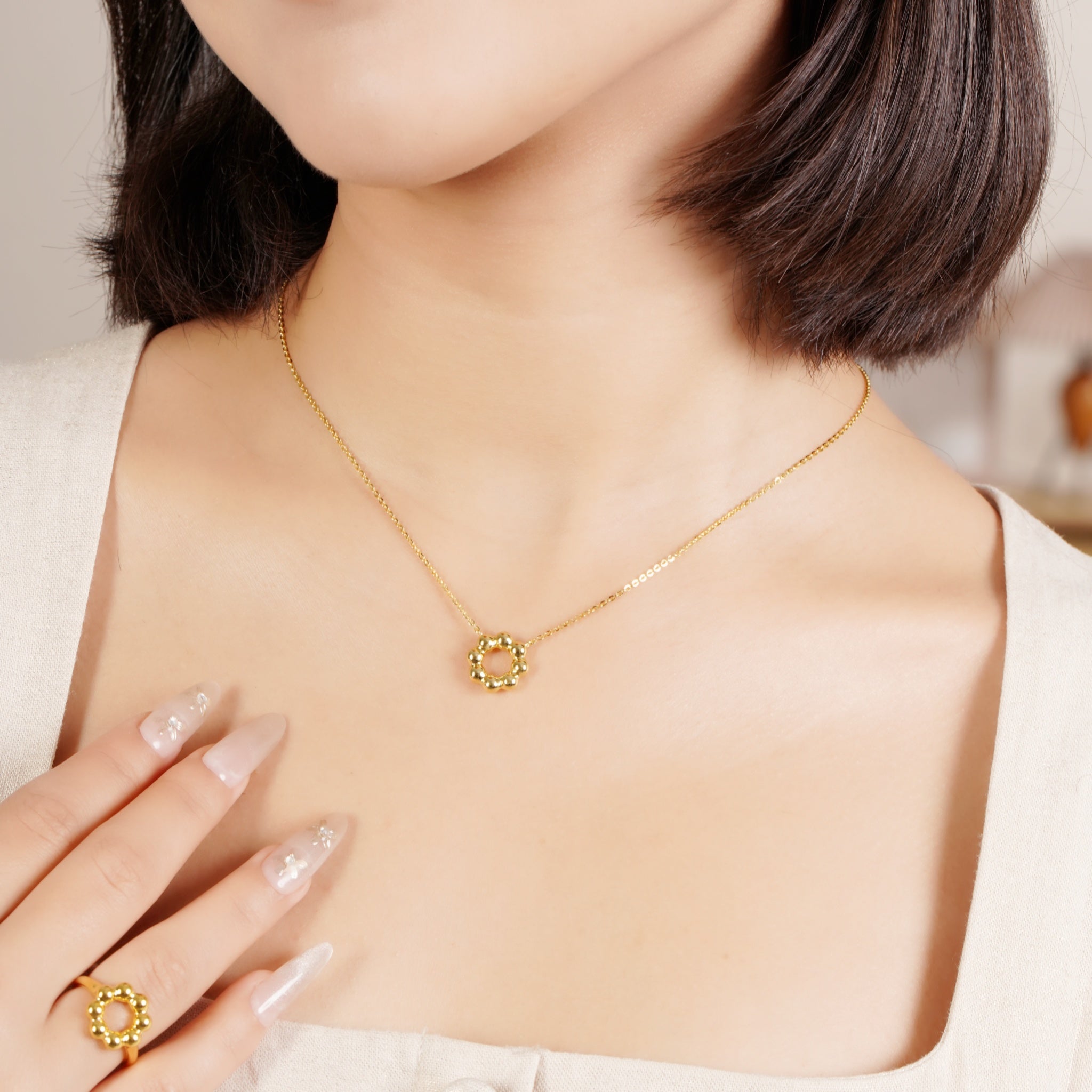 Donut - Donut Necklace - A Taste of Minimalist Delight