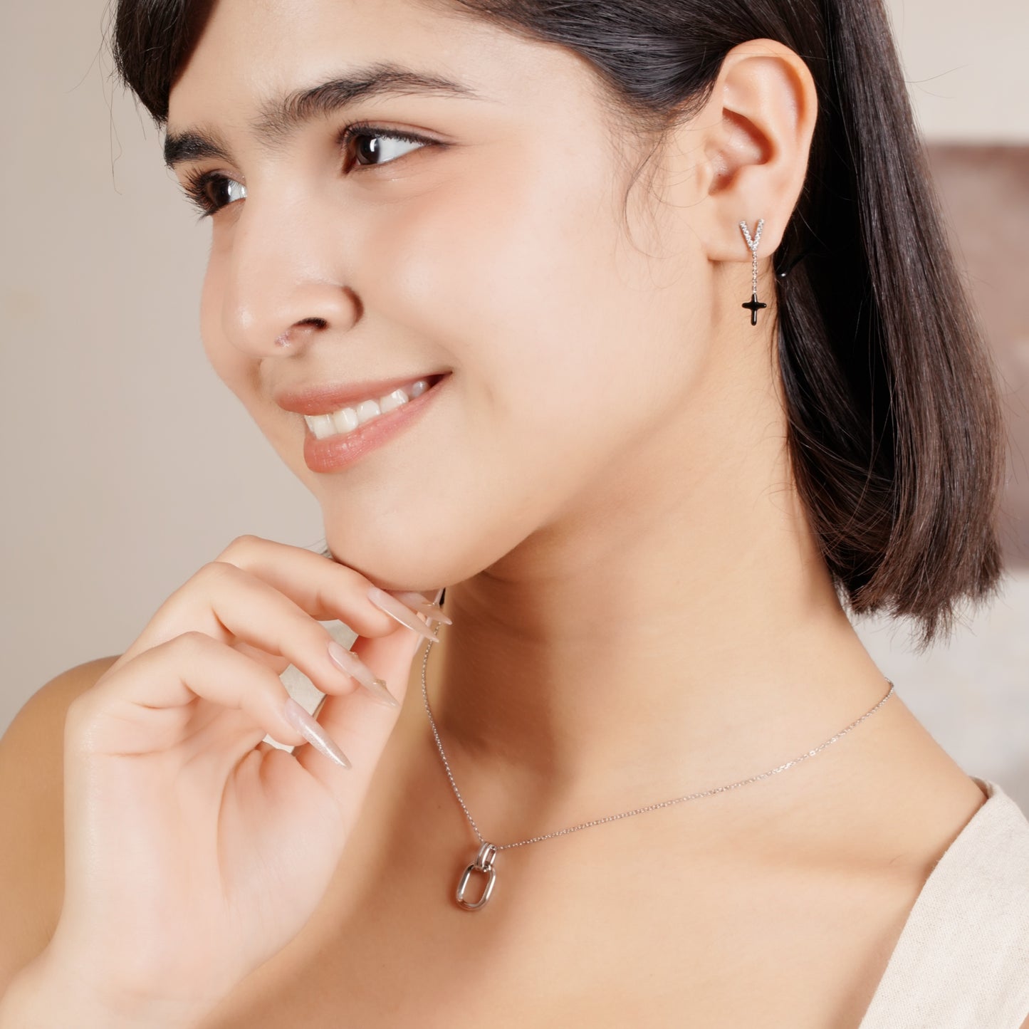 Daily Essential - Essential Link Silver Necklace - Your Daily Starlight Harmony