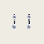 Daily Essential - Aero Invisible-Set Floating Diamond Ear Jacket (9K Solid Gold)