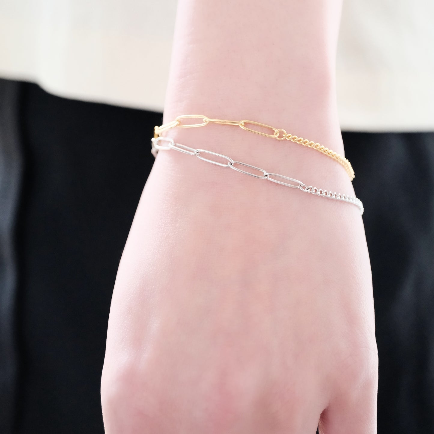 Layered Fusion - Blend Bracelet - The Art of Seamless Contrast