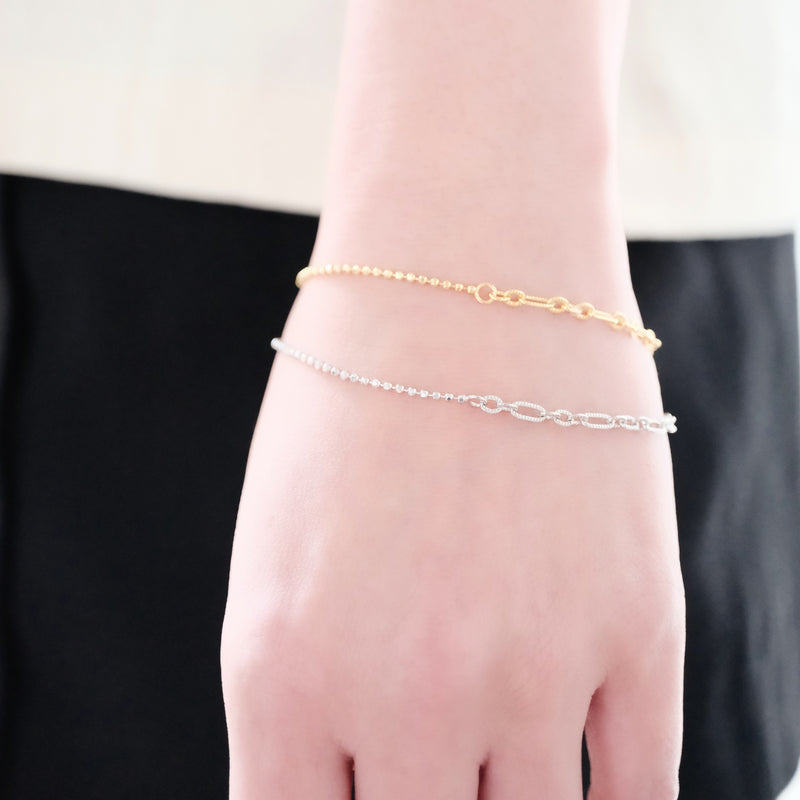 Layered Fusion - Contrast Bracelet - A Bold Play of Proportions