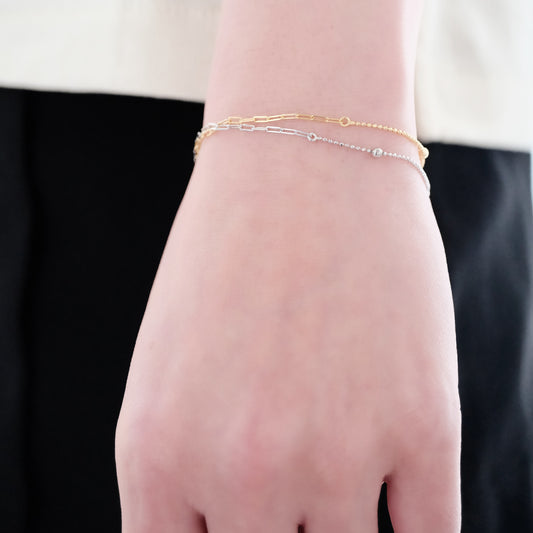 Layered Fusion - Harmony Bracelet - A Balanced Melody of Design