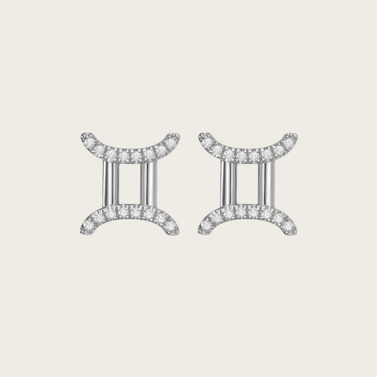 Celestial Whisper - Gemini Constellation Earring - Your Talisman of Timeless Light