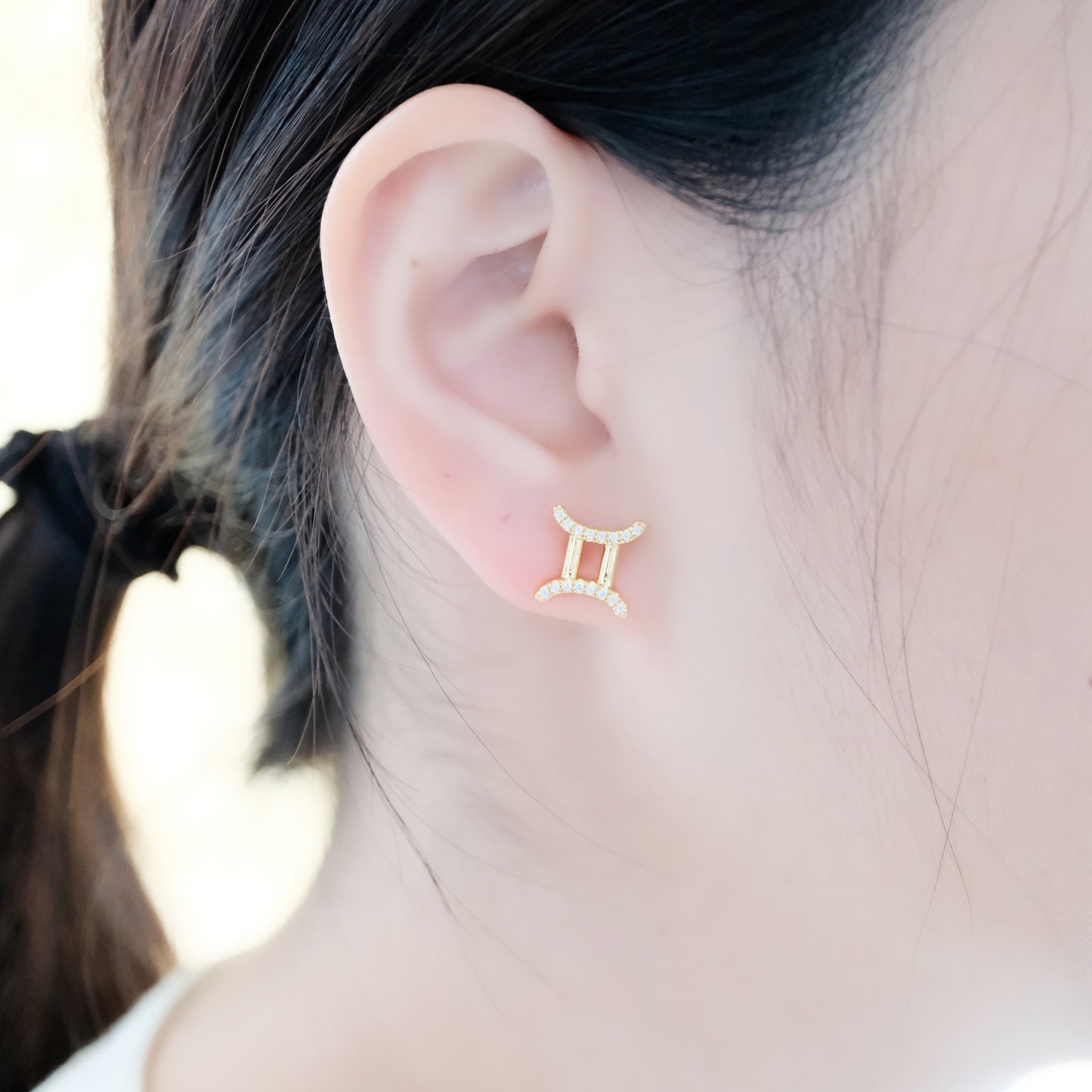 Celestial Whisper - Gemini Constellation Earring - Your Talisman of Timeless Light