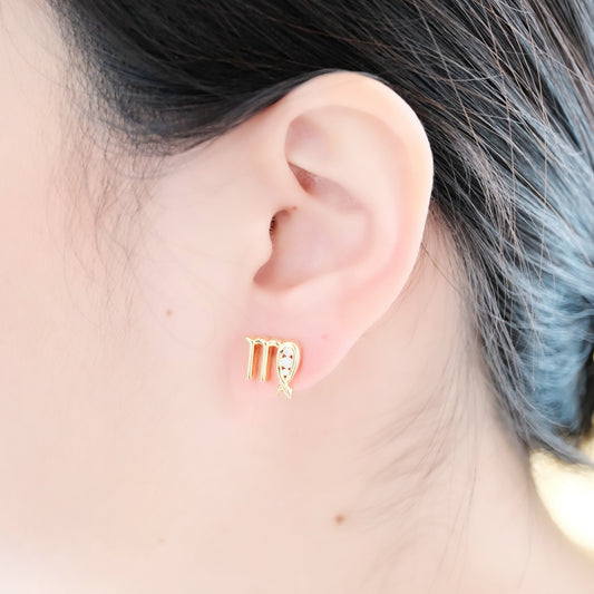Celestial Whisper - Virgo Constellation Earring - Your Talisman of Timeless Light