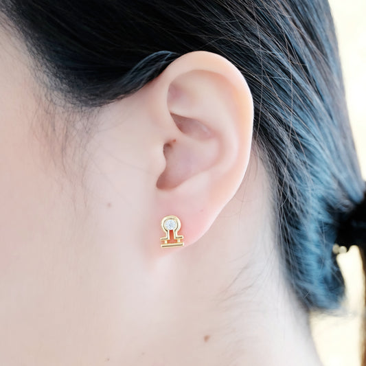Celestial Whisper - Libra Constellation Earring - Your Talisman of Timeless Light