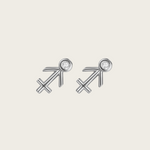 Celestial Whisper - Sagittarius Constellation Earring - Your Talisman of Timeless Light