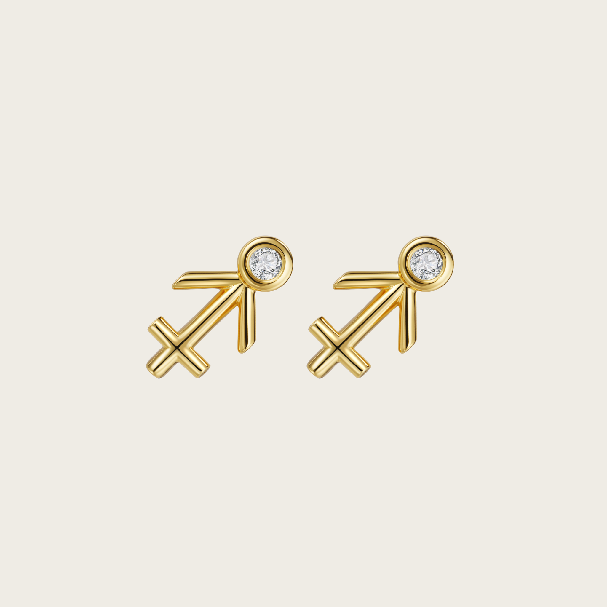 Celestial Whisper - Sagittarius Constellation Earring - Your Talisman of Timeless Light