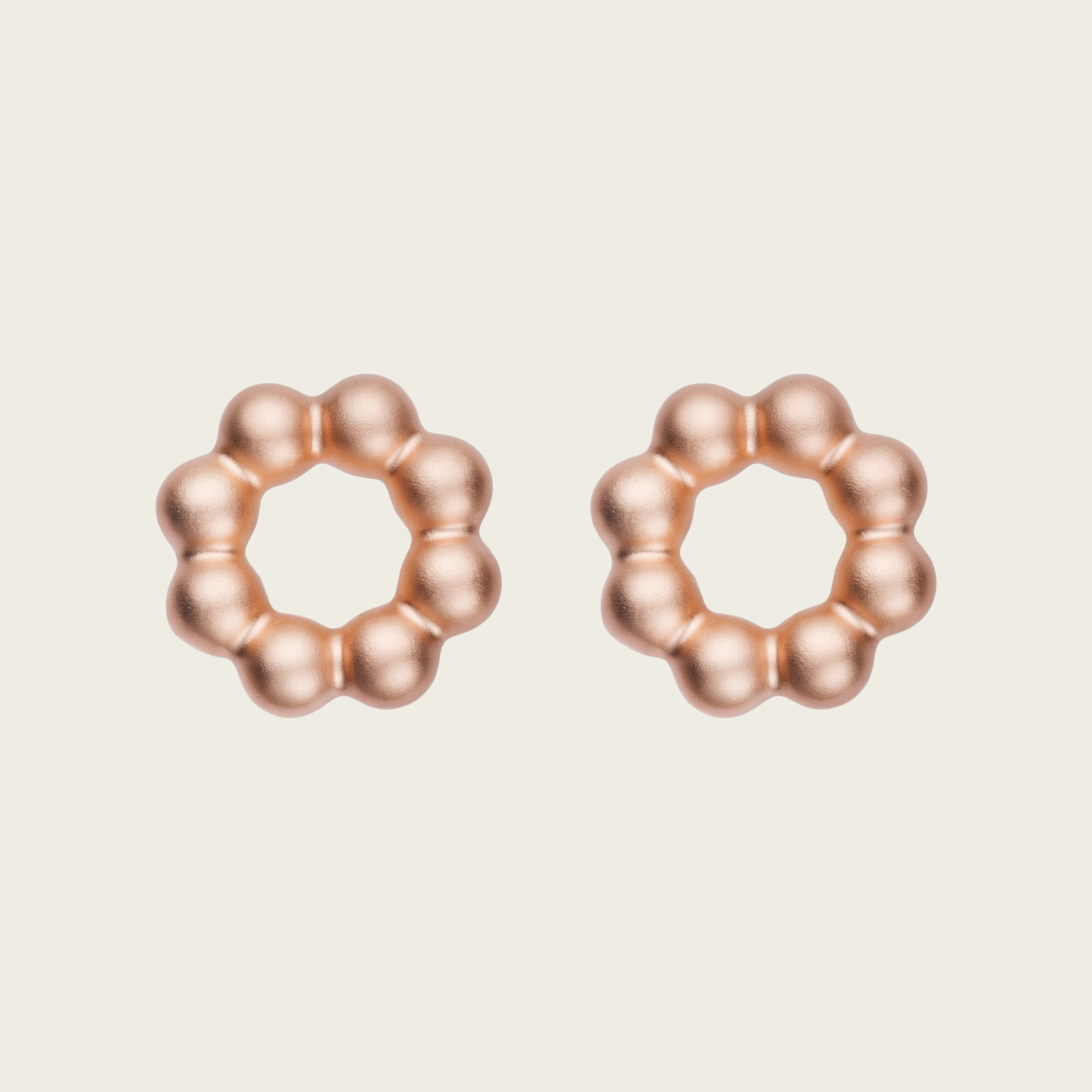 18k Rose Gold Vermeil, Matte