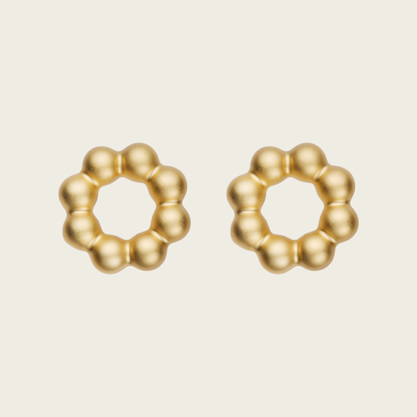 18k Gold Vermeil, Matte