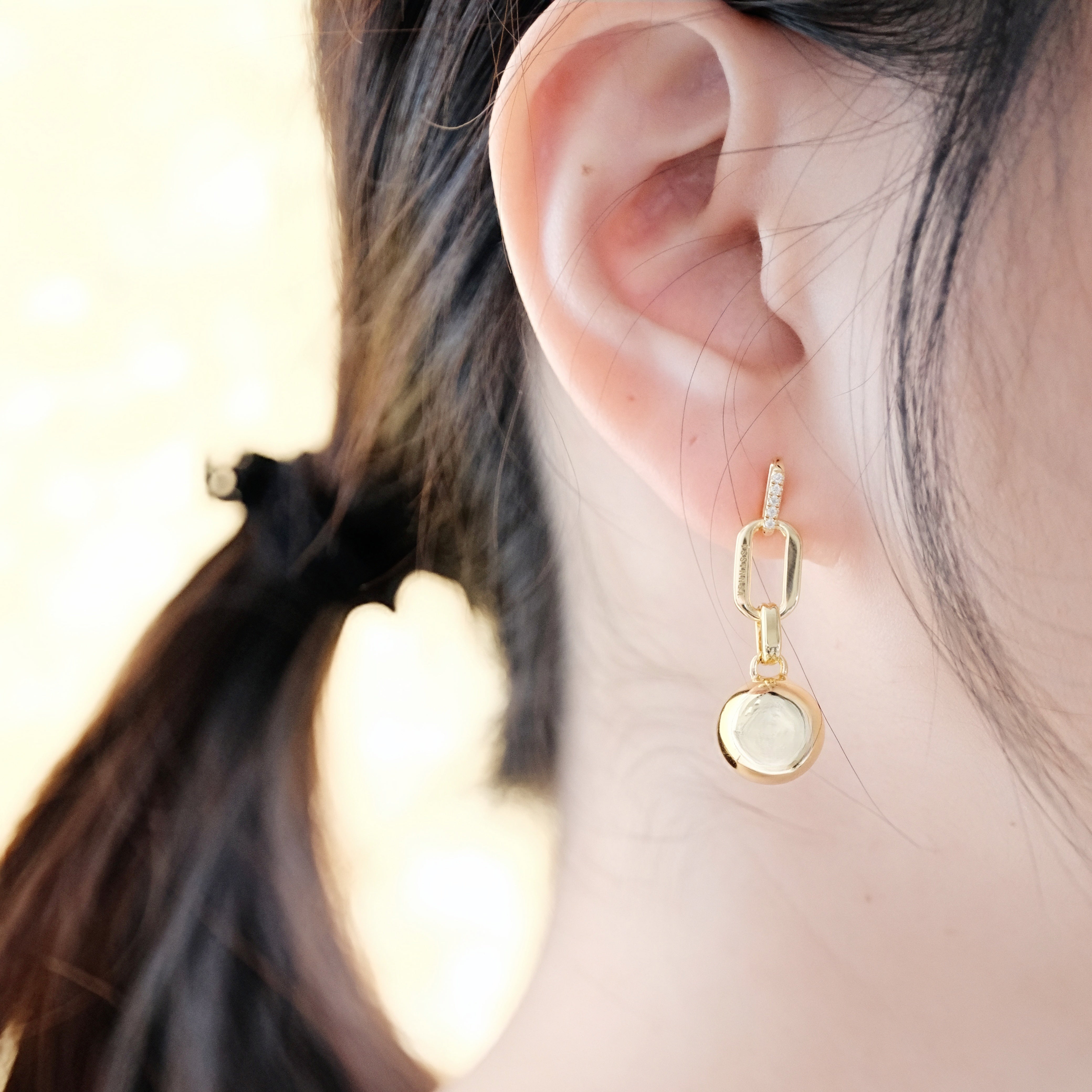 Daily Essential - Geometric Balance Sphere Earrings - Your Daily Starlight Harmony