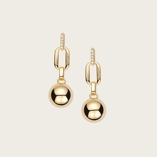Daily Essential - Geometric Balance Sphere Earrings - Your Daily Starlight Harmony