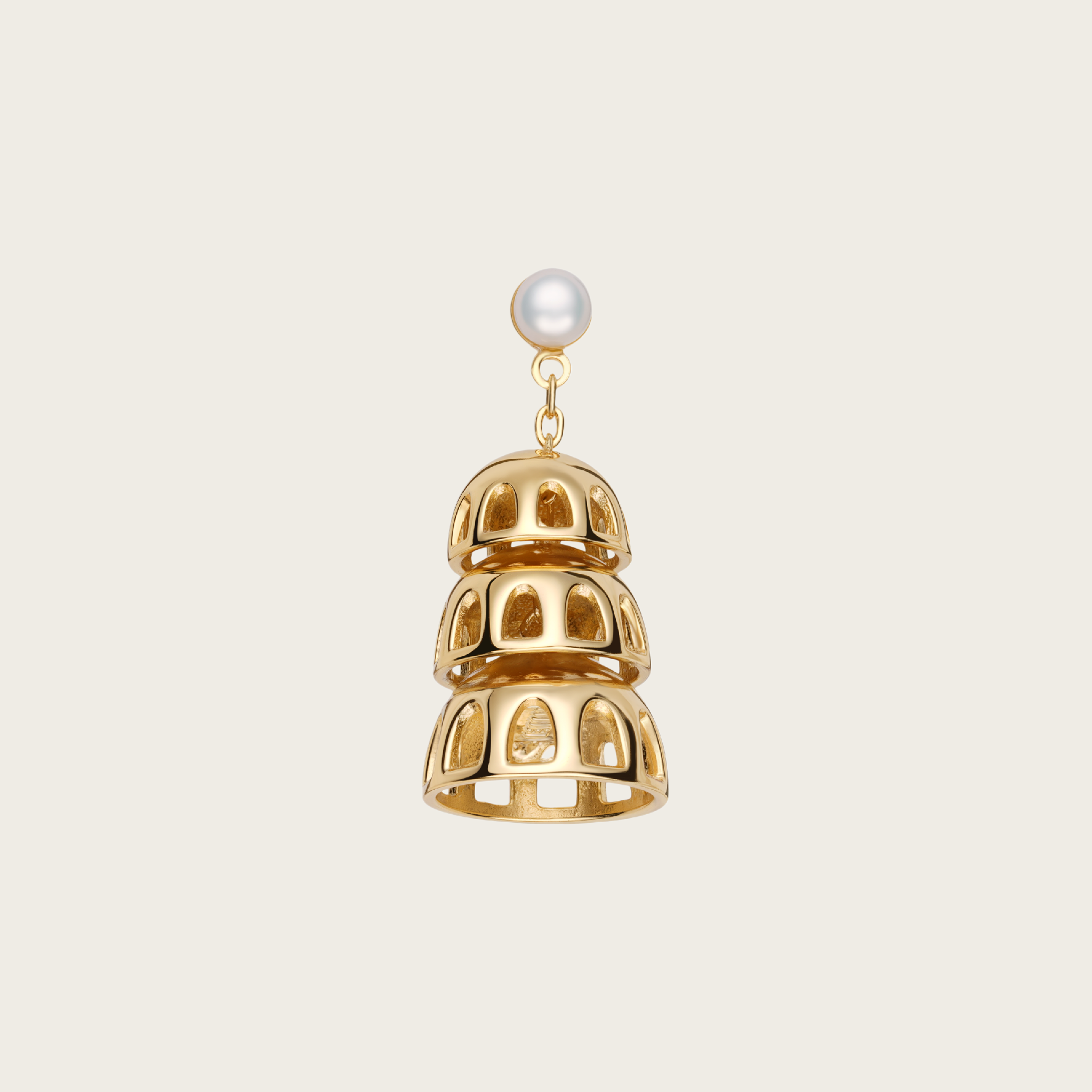 Daily Essential - Rhythmic Tiers Pearl Earrings - Your Daily Starlight Harmony