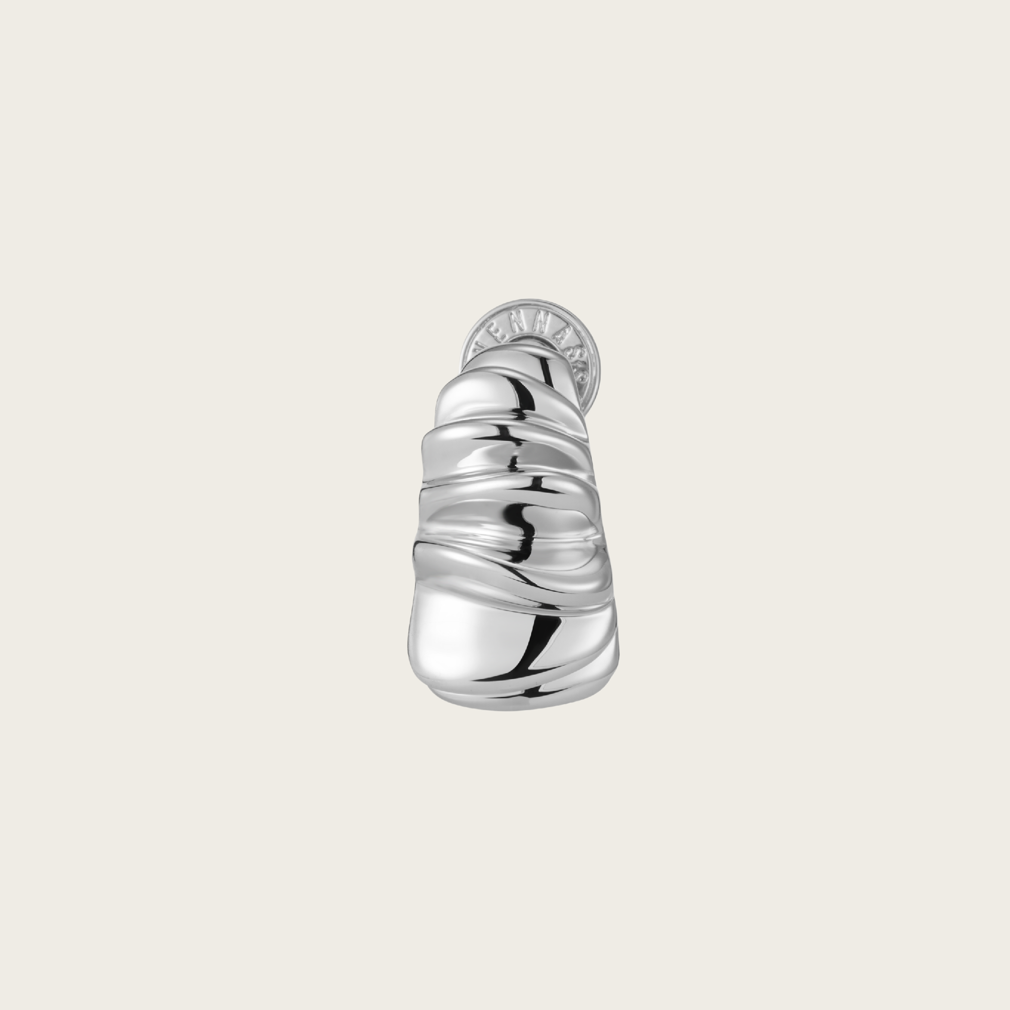 Daily Essential - Sculptural Ripple Earring - Your Daily Starlight Harmony