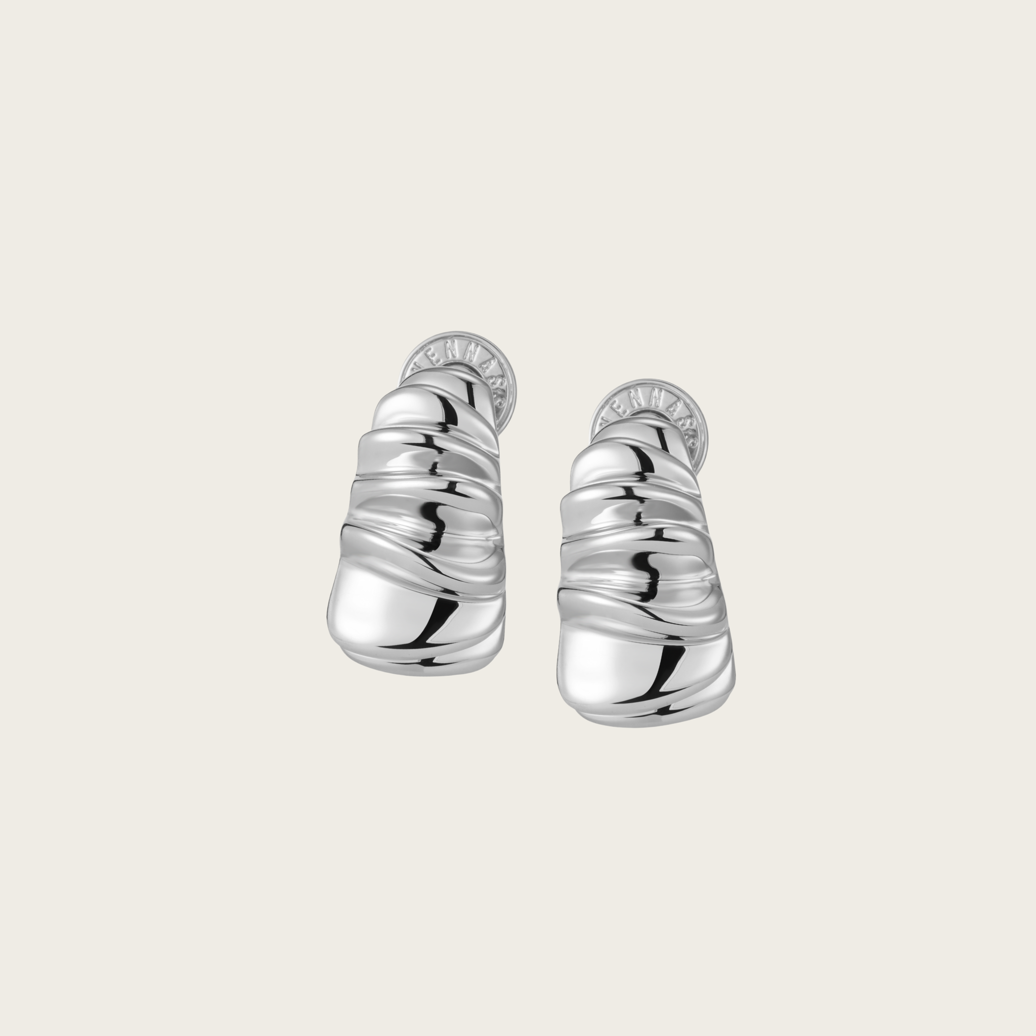 Daily Essential - Sculptural Ripple Earring - Your Daily Starlight Harmony