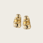 Daily Essential - Sculptural Ripple Earring - Your Daily Starlight Harmony