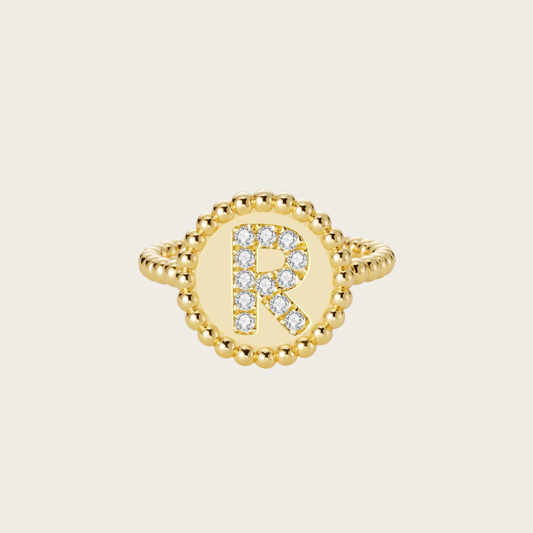 18k Gold Vermeil, R