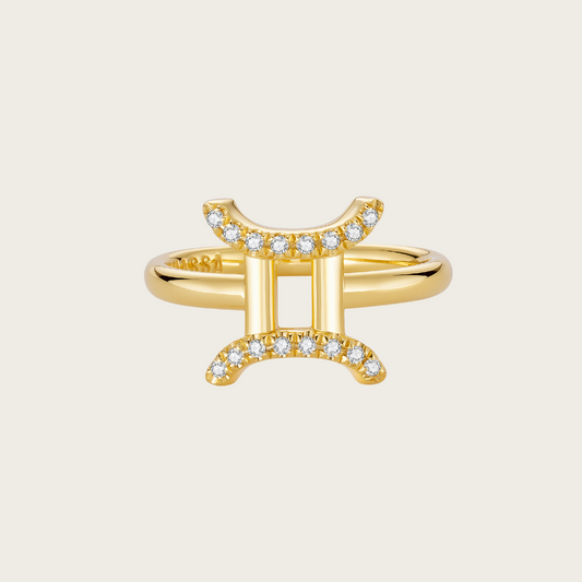 Celestial Whisper - Gemini Constellation Ring - Your Talisman of Timeless Light