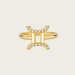 Celestial Whisper - Gemini Constellation Ring - Your Talisman of Timeless Light