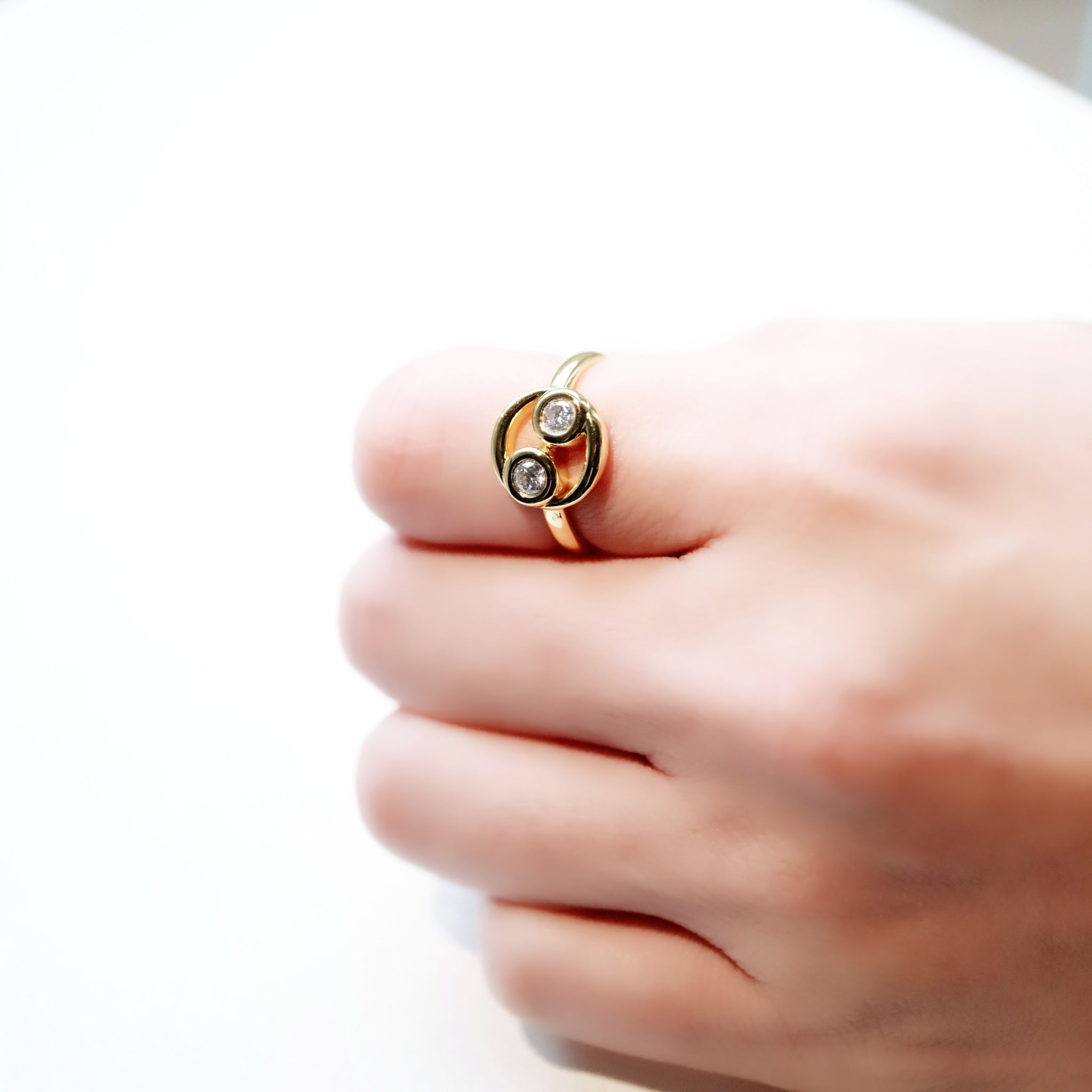 Celestial Whisper - Cancer Constellation Ring - Your Talisman of Timeless Light