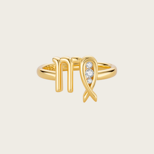 Celestial Whisper - Virgo Constellation Ring - Your Talisman of Timeless Light