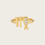 Celestial Whisper - Virgo Constellation Ring - Your Talisman of Timeless Light
