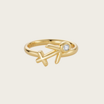 Celestial Whisper - Sagittarius Constellation Ring - Your Talisman of Timeless Light